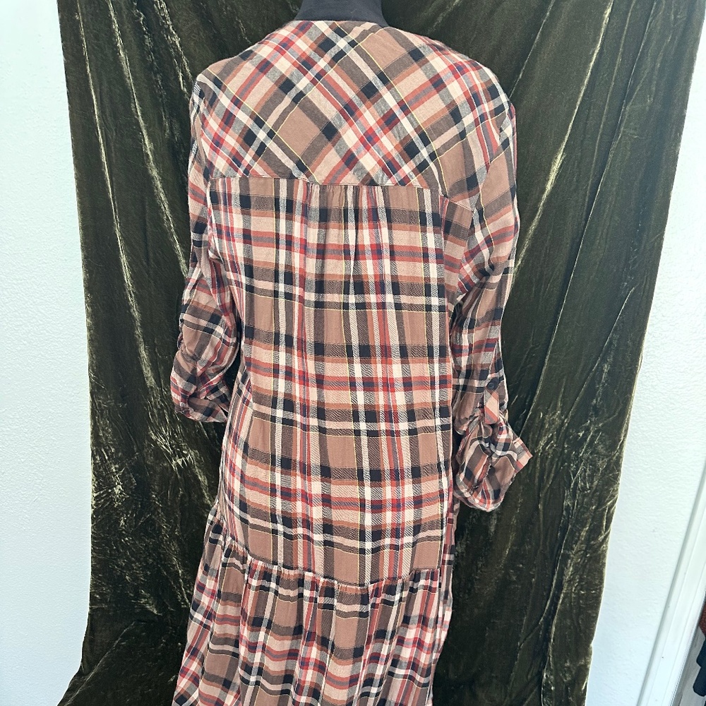 Zara Plaid Midi Dress - Picture 7 of 9